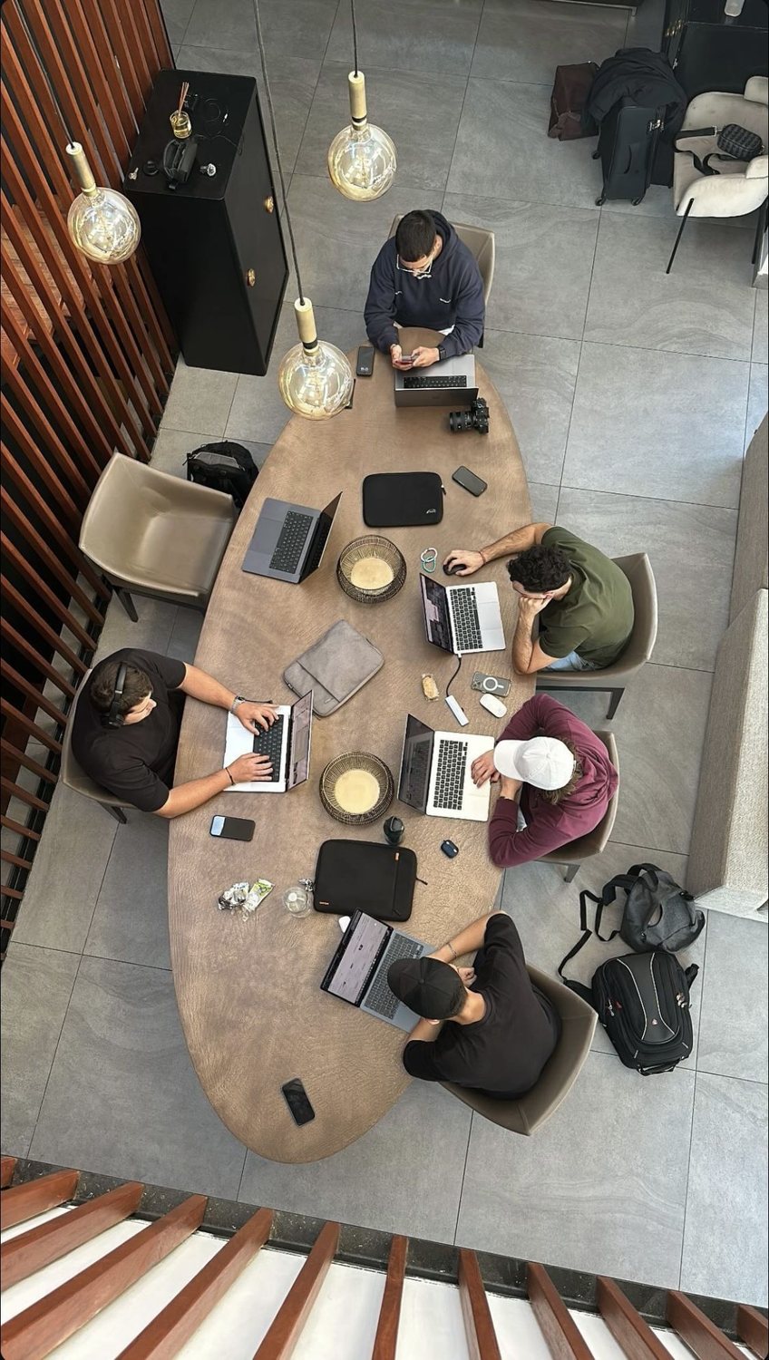 Members building together